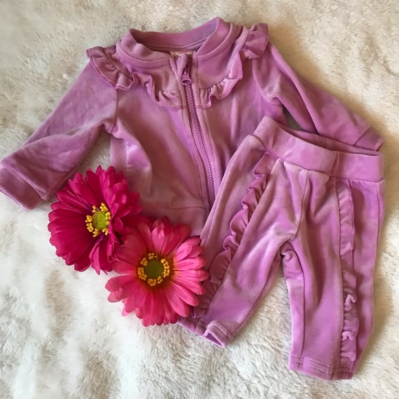 Other - Precious velour 2 piece Infant Outfit